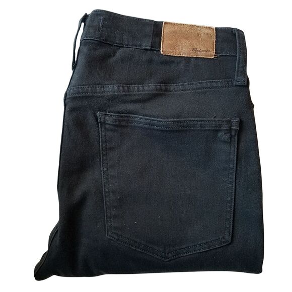 Madewell Jeans Women’s 30 Tall 8" Skinny Black Stretch Denim - Picture 3 of 6